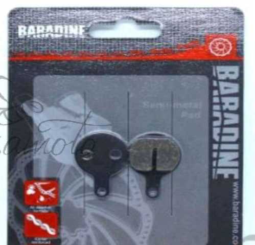 Колодки тормозные велосипедные (дисковые) Baradine DS-46+SP-46 KL