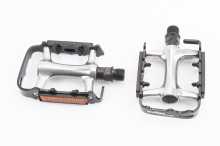 Педали MTB 9/16" (101x71x23mm) алюминиевые, серебристо-чёрные VM248DU Заводской стандарт OEM