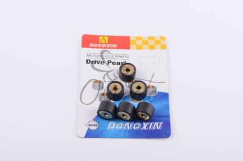 Ролики вариатора Suzuki 17*12 14,0г (черные) DONGXIN