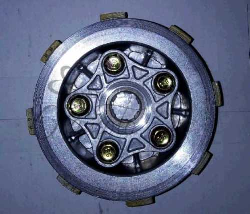 Диски сцепления (в сборе) 4T CG125 (5 болтов) (диски, пружины, столик) JH