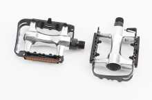 Педали MTB 9/16" (102x62x24mm) алюминиевые, серебристо-чёрные NWL-91K Заводской стандарт OEM