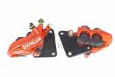 Суппорт тормозной (дисковый) 4T GY6 50/150 (передний двухпоршневой, тюнинг) (фиолетовый) GRBD