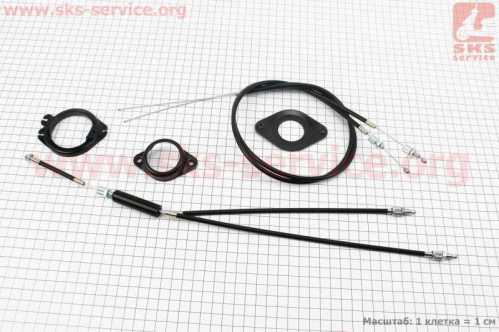 Трос тормозной BMX задний с Gyro Rotor, тип 2