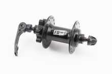 Втулка передня MTB алюмінієва 14Gx32H, Disk-brake, 2 пром-підшипники 6200 2RS, кріпл. ексцентрик, чорна FB-A291В Заводской стандарт OEM