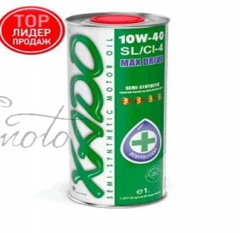 Масло автомобильное 1л (полусинтетика, 10W-40SL/SI-4, Atomic Oil, MAX Drive) (24109) ХАДО