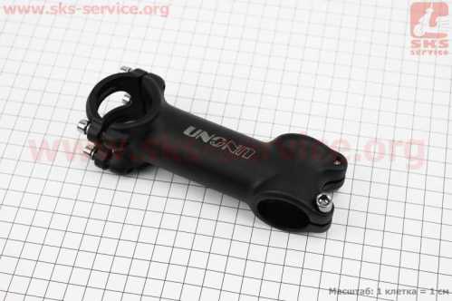 Вынос руля MTB 28,6x31,8х100мм, алюминиевый, чёрный AS-021