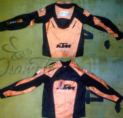 Мотокуртка KTM (текстиль) ( size:M, черно-оранжевая)