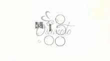 Поршень 4T CB/CG Ø54,50mm (125/140cc 0,50: 1P54FMI) SUNY (mod.A) Suny