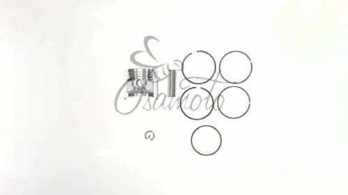 Поршень 4T CB/CG d57,25mm, p-15 (125/140cc 0,75) SUNY (mod.B)