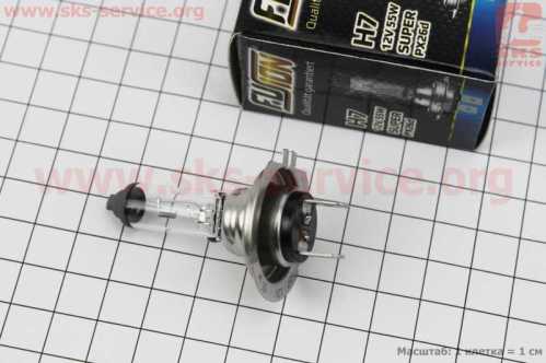 Лампа фары галоген H7 12V 55W PX26D