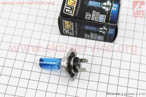 Лампа фары галоген H7 12V 55W PX26D Super White