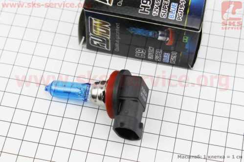 Лампа фары галоген H9 12V 65W Super White