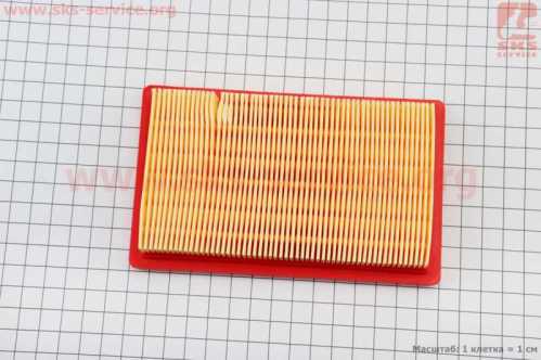 Фильтр воздушный - элемент (бумажный 145x88x26mm) для двигателей Honda, MTD, Bolens