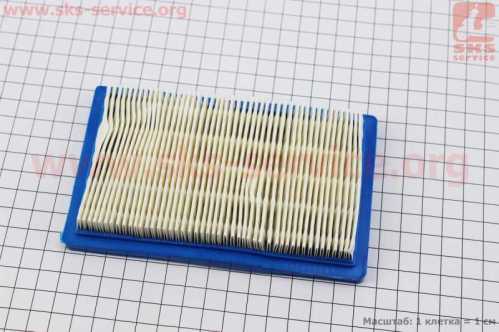 Фильтр воздушный - элемент (бумажный 145x88x24mm) для двигателей Honda, MTD, Bolens