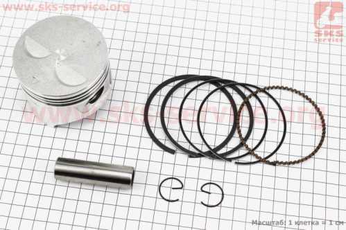 Поршень к-кт 173F 73mm STD, (палец 18mm), для двигателя GX-240 - 8л.с.