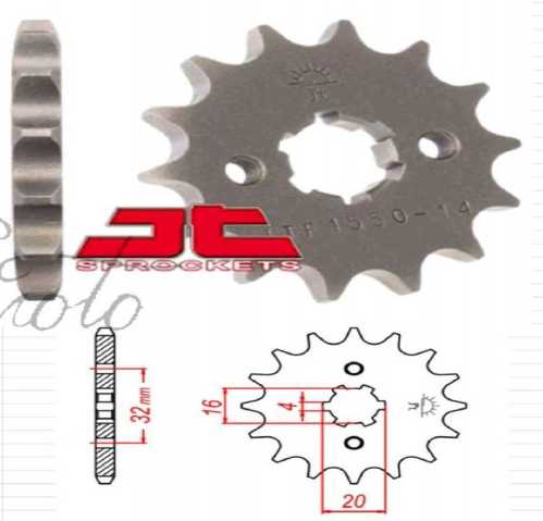 Звезда трансмиссии (передняя) Delta 428-14T JT SPROCKET #JTF1550.14
