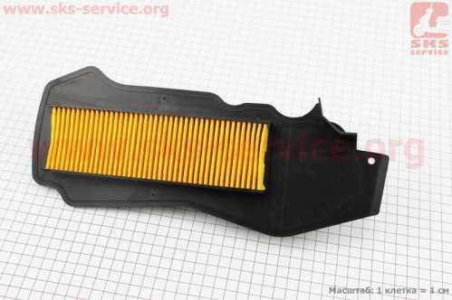 Фильтр-элемент воздушный (пластик) Honda AF61/62 "короткий/широкий - 317*130mm"