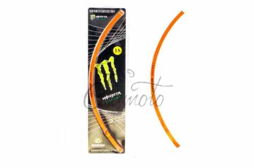 Наклейка на колесо 18 MONSTER ENERGY (оранжевая,светоотражающая) GJCT