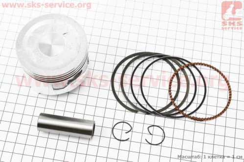 Поршень к-кт 168F 68mm STD, (H-53mm, палец 18mm)
