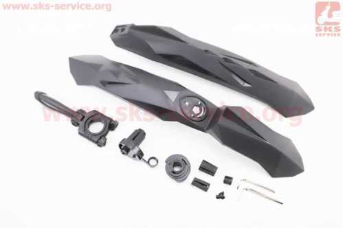 Крылья пластмассовые 24-26" MTB быстросъёмные, чёрные YS-600