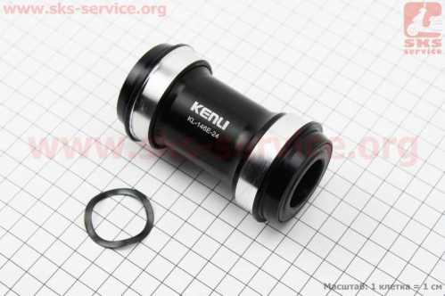Каретка "Press-Fit" MTB 68-73мм (d46мм), под интегрированную ось 24мм, KL-146E-24
