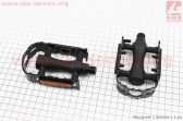 Педали MTB 9/16" (103x63x28mm) пластико-алюминиевые, чёрные LU-C3