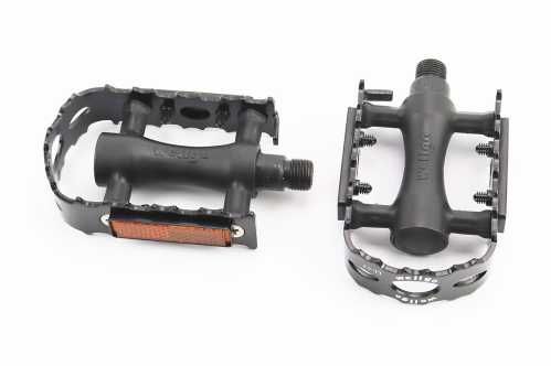 Педали MTB 9/16" (103x63x28mm) пластико-алюминиевые, чёрные LU-C3