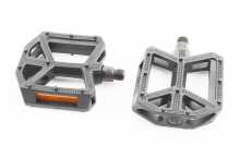 Педали BMX 9/16" (109x96x30mm) пластиковые, чёрные B289DU Заводской стандарт OEM