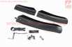 Крылья пластмассовые 24-26" MTB, чёрные LY-3302F/R
