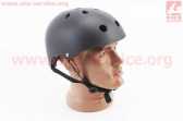 Шлем велосипедный детский, 11 вент. отверстий, система регулировки по размеру Divider, чёрный матовый