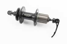 Втулка задня MTB алюмінієва 14Gx36H під касету 8-10зв, Disk-brake, 2 пром-підшипники 6000 2RS, кріпл. ексцентрик, чорна D762TSBT Заводской стандарт OEM