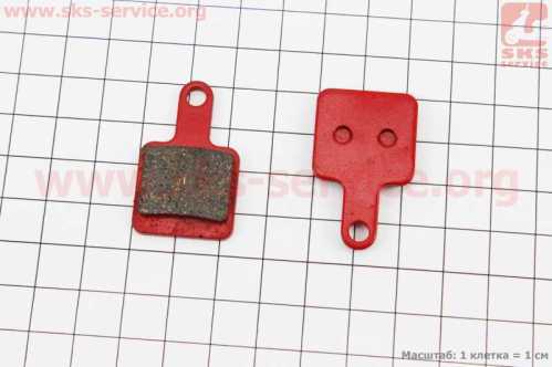 Тормозные колодки Disk-brake (SR Suntour mechanical), красные YL-1040
