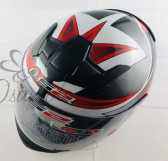 Шлем интеграл (size:L, черно-красный) LS-2