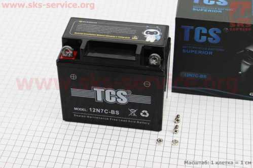 Аккумулятор 12V7Ah 12N7C-BS GEL (L137*W76*H124mm) "МОТО"