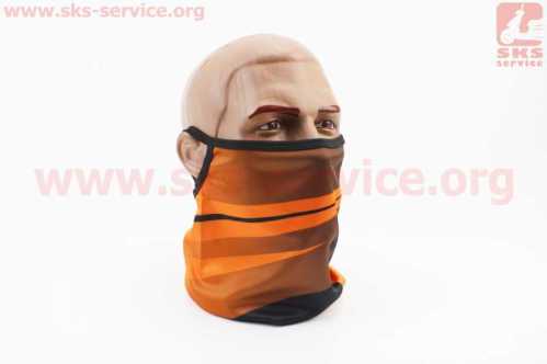 Маска лица пылезащитная "KTM", с оранжевым рисунком, GE-108