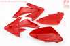 пластик - ВЕСЬ к-кт деталей - 7ед. КРАСНЫЙ, Honda CRF70/KAYO CRAZY CAT 140cc/GEON X-PIT