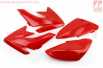 пластик - ВЕСЬ к-кт деталей - 7ед. КРАСНЫЙ, Honda CRF70/KAYO CRAZY CAT 140cc/GEON X-PIT