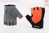 Перчатки без пальцев XS с гелевыми вставками под ладонь, чёрно-оранжевые SBG-1457