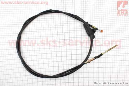 Трос заднего тормоза Yamaha JOG SA-36J/39J (трос 183см; кожух 169см)