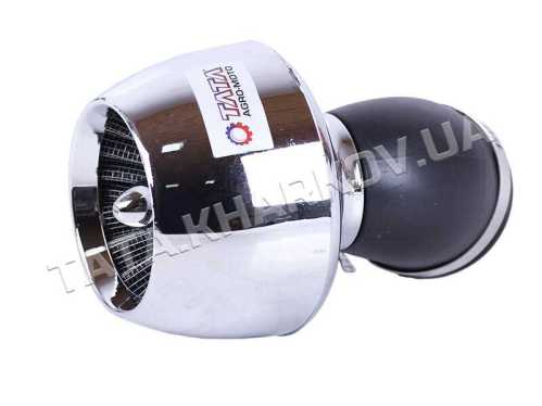 Фильтр нулевой "Turbo" хром. d38 мм 45° - АМ