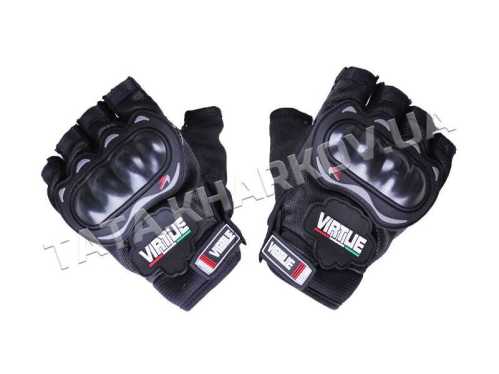Мотоперчатки YM001-15 (короткие) черные size L