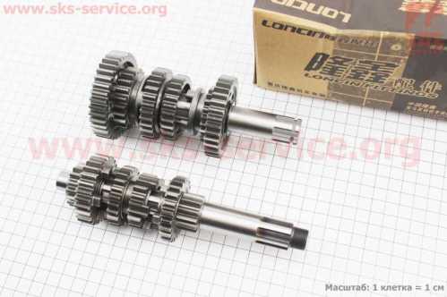 Loncin LX250GY-3 Коробка передач (два вала с шестернями) СВВ-250cc