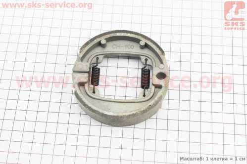 Тормозные колодки барабан Suzuki AD50, D=90mm, тип 2