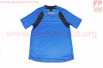 Футболка (Джерси) мужская L-(Polyester 80% / Spandex 20%), короткие рукава, свободный крой, сине-чёрная, НЕ оригинал