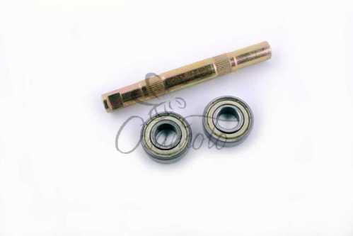 Ось каретки велосипедная (клин) (L-145mm) (+ 2 подшипника 6203-ZZ) FM