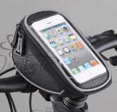 Сумка- чехол для телефона на велосипед (на раму, черная) FM