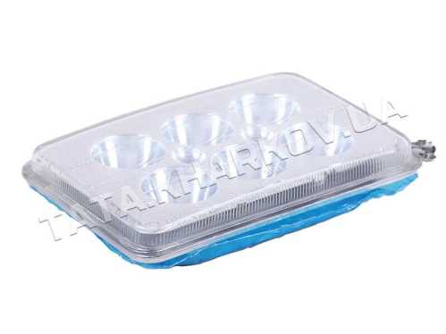 Фары квадратной передняя часть 6-LED 165*105 мм - АМ