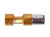 Лампа фары диодная 2 кристалла линза Н6 BA20D 12V 35/35W - LED - АМ