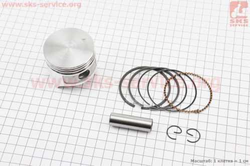 Поршень к-кт 152F 52mm STD, (H-42mm, палец 10mm)