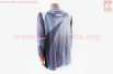 Футболка (Джерси) мужская L-(Polyester 100%), длинные рукава, свободный крой, серо-оранжево-белая, НЕ оригинал